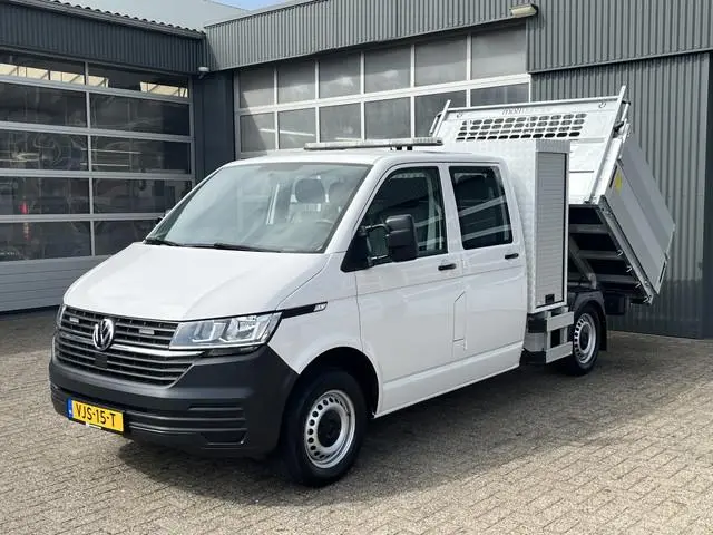 Volkswagen Transporter 2.0 TDI L2H1 DC 30 Dubbele cabine open laadbak Airco Cruise controle trekhaak...