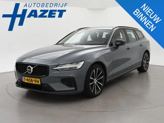 Volvo V60 2.0 T6 PLUG IN HYBRID 350 PK AWD PLUS DARK + WEGKL. TREKHAAK | ADAPTIVE CRUISE | LEDER | C...