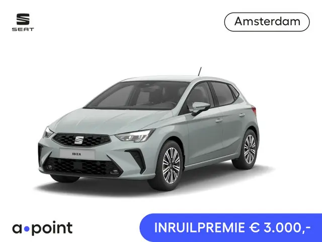 SEAT Ibiza Style Business Connect 1.0 EcoTSI 95 pk | Oniric Grey Metallic | Velgen 'Design Machined'...