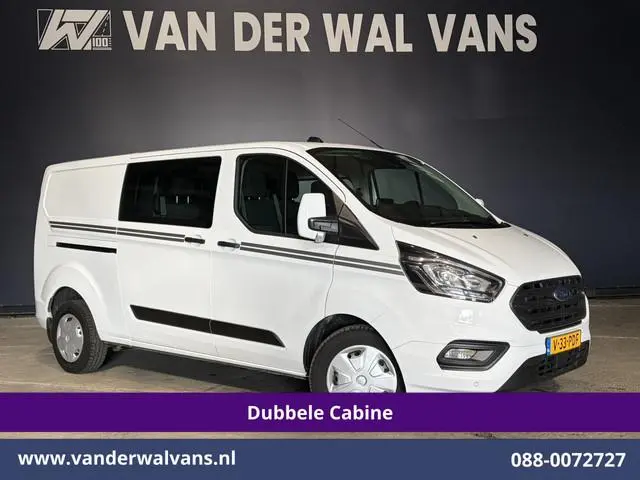 Ford Transit Custom 2.0 TDCI 131pk Automaat L2H1 Dubbele cabine Euro6 Airco | 6-Zits | Camera | Navi...