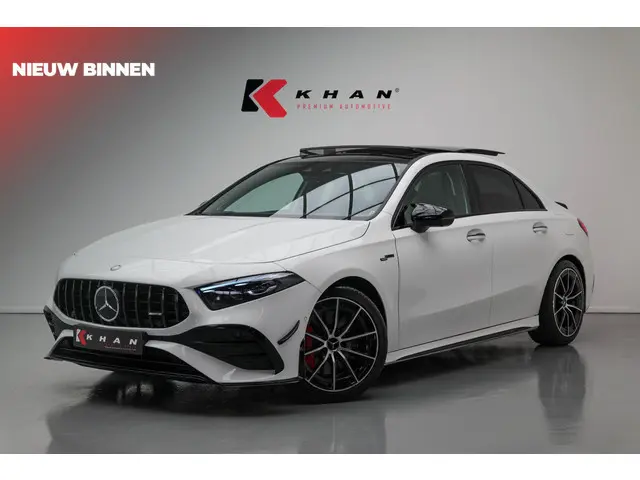 Mercedes-Benz A-klasse AMG 35 4MATIC |Bomvoll!|Pano|Kuipstoelen|360Camera|HUD|Memory|ACC|Dodehoek|