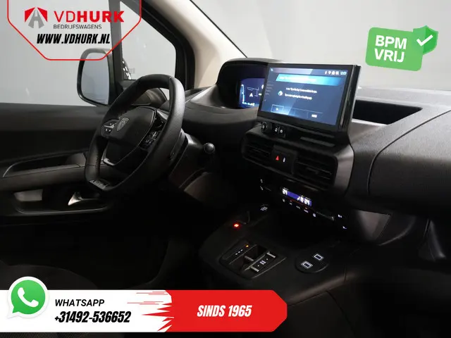 Peugeot e-Partner 50 kWh 336 km WLTP Snellader/ Warmtepomp/ Adapt.Cruise/ Virtual Cockpit/ Stuurverw...