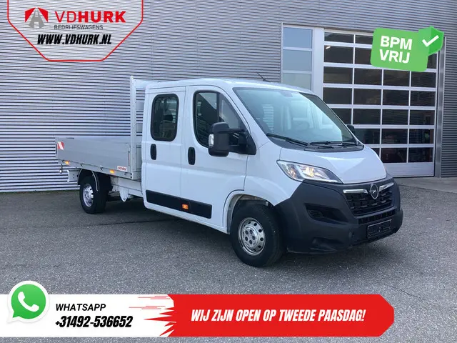Opel Movano 2.2 140 pk DC Dubbel Cabine Open Laadbak/ 7 Pers./ 2.5t Trekverm./ Cruise/ Airco/ 288x21...