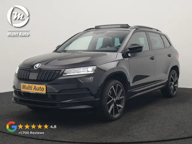 ŠKODA Karoq 1.5 TSI ACT Sportline 150pk DSG Dealer O.H | Trekhaak Afn. | Panodak | RS Sportstoelen V...