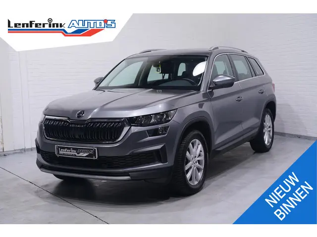 Skoda Kodiaq 1.5 TSI Business Edition 7p. 1e Eig. NAP 7-Zits PDC v+a Leder/stof Navi Ledkoplampen Ap...