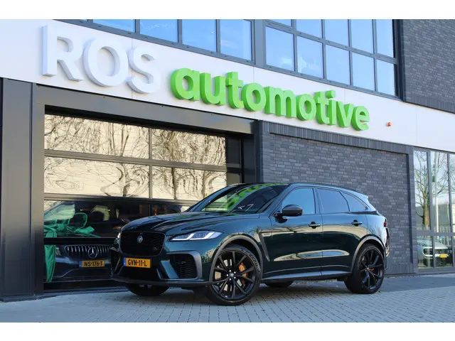 Jaguar F-PACE 5.0 V8 S/C AWD SVR | UNIEK! | DEALER OND | HUD | 360 | STOELKOELING | ELEK TREKHAAK |...