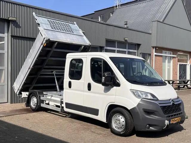 Citroën Jumper 35 2.0 HDi L3 DC Airco Cruise controle Kipper Kieper Trekhaak 2500 kg trekgewicht 7-P...