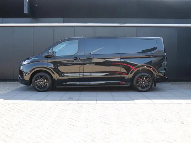 Ford Transit Custom 320 2.5 PHEV L2H1 Black Platinum DC | 5 PERS. | LEDER | DUBBELE SCHUIFDEUR | 360...