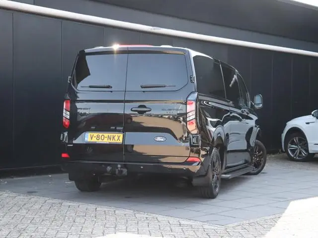 Ford Transit Custom 320 2.5 PHEV L2H1 Black Platinum DC | 5 PERS. | LEDER | DUBBELE SCHUIFDEUR | 360...