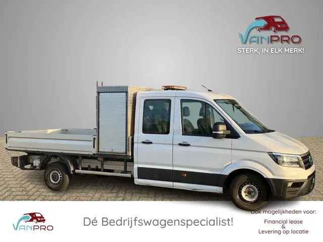 Volkswagen Crafter 2.0 TDI 102PK PICK-UP Dubbel Cabine L4 Open laadbak MARGE GEEN BTW / Opbergkist /...