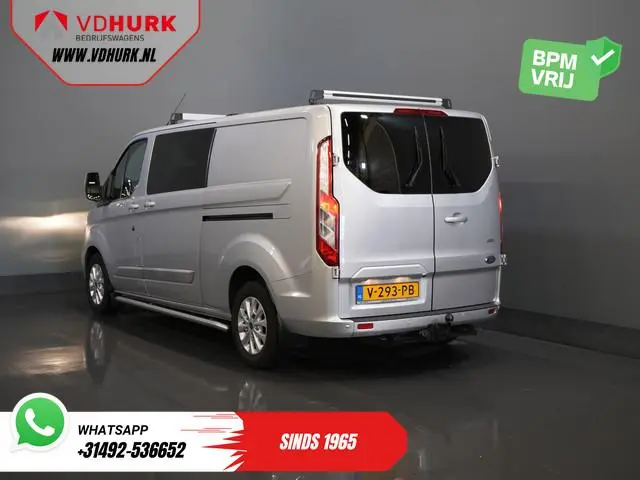 Ford Transit Custom 2.0 TDCI 130 pk L2 Limited DC Dubbel Cabine 2xSchuifdeur/ Stoelverw./ Carplay/ C...