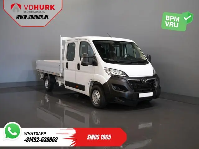 Opel Movano 2.2 140 pk DC Dubbel Cabine Open Laadbak/ 7 Pers./ 2.5t Trekverm./ Cruise/ Airco/ 288x21...