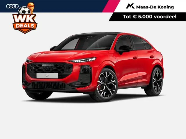 Audi Q3 Sportback 1.5 200kW e-hybrid S edition 272 PK · Tech pro · Glazen panoramadak · Sportstoelen...
