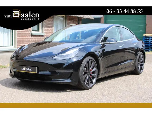 Tesla Model 3 Performance AWD 75 kWh SOh 89,4% PANO LEER NAVI ORG NL 115000KM!!!