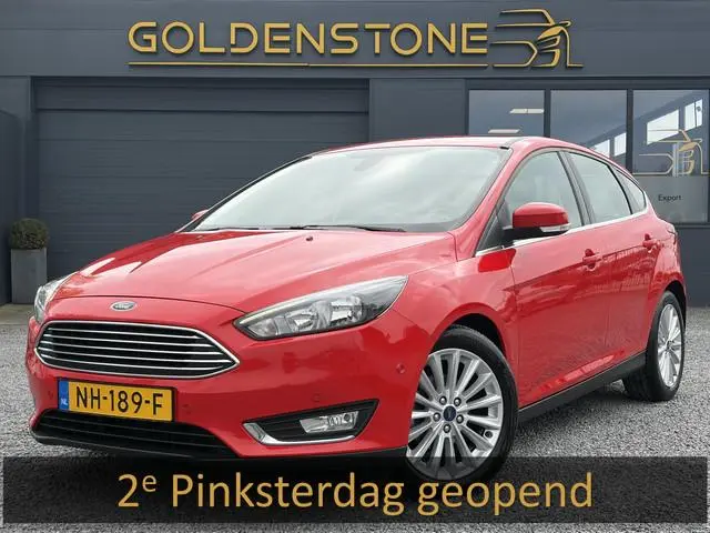 Ford Focus 1.0 Titanium Navi,125pk,Trekhaak,Dealer Onderhouden,Pdc V+A,6 Bak,N.A.P,Clima,Cruise,Apk...