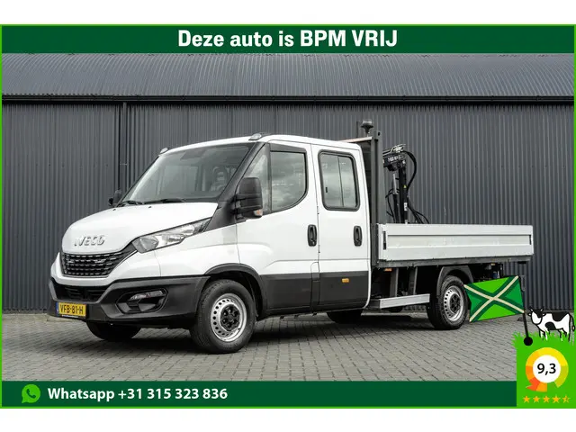 Iveco Daily 35S18D 375 | 3.0 180PK | Hiab 013 | 3.5T Trekgewicht | Automaat | Climate | Camera | Eur...