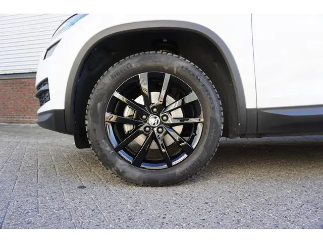 Skoda Kodiaq 1.5 TSI/Wegklapbare trekhaak/Camera/Leer-Stof/ Moon white metallic.