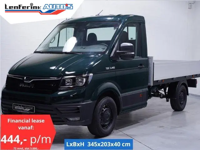 MAN TGE 2.0 TDI 140 pk L3 Pick Up / Open Laadbak Airco Apple Carplay, Cruise Control, LxBxH 345x203x...