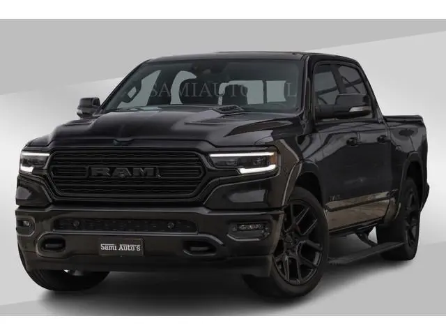 Dodge RAM LIMITED SPORT 5.7 V8 | BOM VOL | BLACK ON BLACK | HUD | LUCHTVERING | OPEN UITLAAT KLEP |...