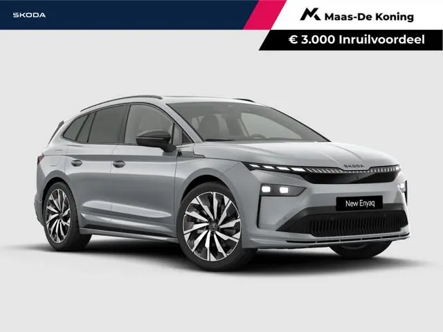 Škoda Enyaq iv Sportline Elektromotor 210 kW / 286 PK SUV 21'' velgen | Panoramisch schuif/kanteldak...