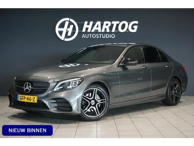 Mercedes-Benz C-klasse 180 Business Solution AMG + CAMERA / LEDER / MULTIBEAM LED / DODEHOEK