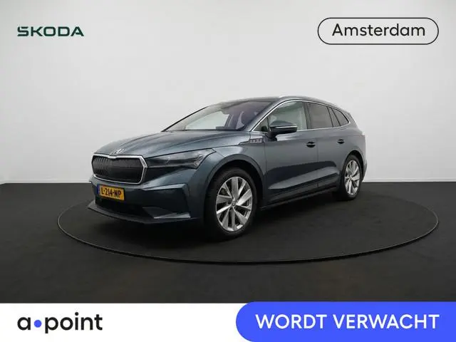 Skoda Enyaq iV 60 First Edition 180 pk | SOH 93,45% | Navigatie | Warmtepomp | Trekhaak (wegklapbaar...