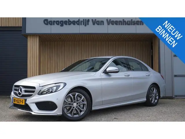 Mercedes-Benz C-klasse 180 156pk Business Solution AMG-Styling Vol-Leder LED App-Connect 17inch LM T...