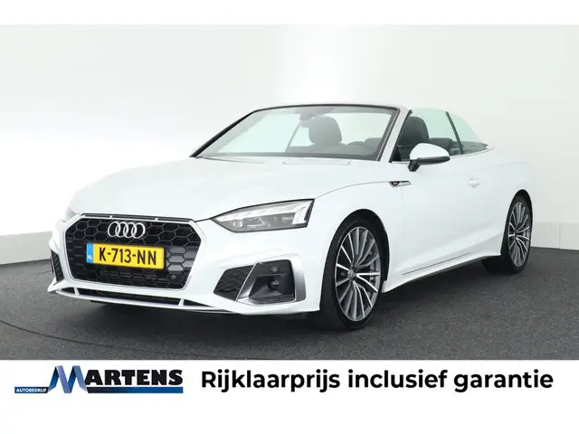 Audi A5 Cabriolet 35 TFSI 150pk S edition Nekverwarming Stoelverwarming Leder Virtual Cockpit Matrix...