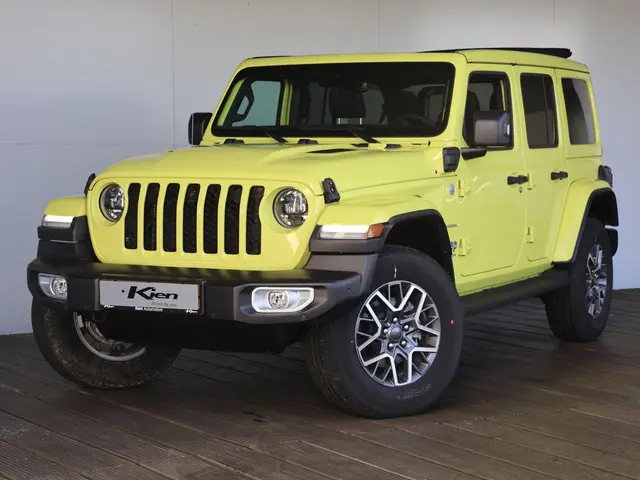 Jeep Wrangler Unlimited 4xe 380 Sahara | Sky one dak | Adaptive CC | Camera | stoel en stuur verwarm...