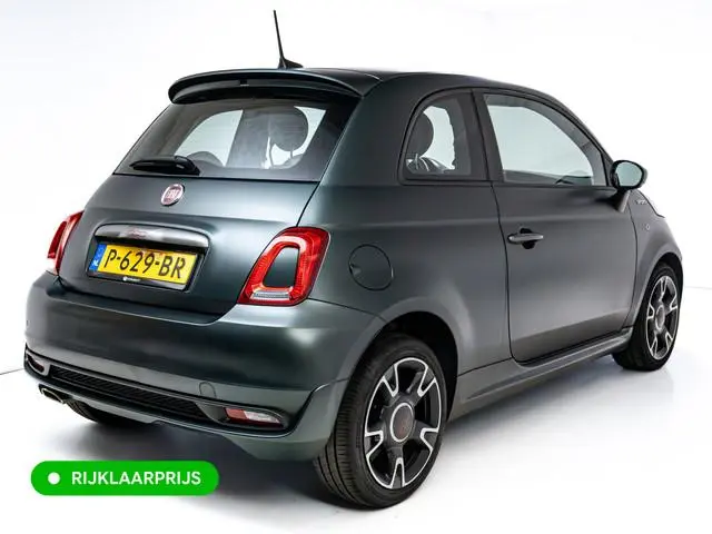 Fiat 500 1.0 Hybrid Sport Verde Portofino | 1/2 Leder/stof | Panodak | Led+ | Uconnect | Airco, Lede...