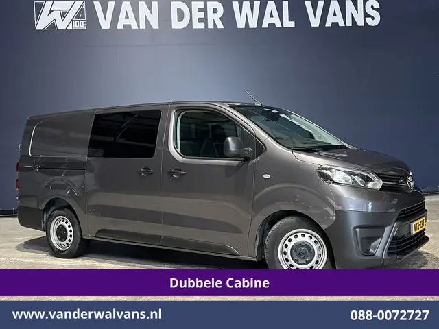 Toyota PROACE Worker 2.0 D-4D 145pk L3H1 Dubbele Cabine Euro6 Airco | 6-Zits | Navigatie | Apple Carplay Cruisecontrol, Parkeersensoren, Android auto, 2500kg trekvermogen