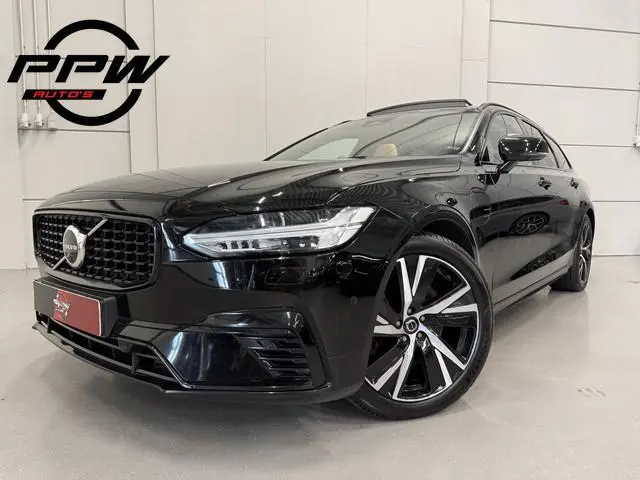 Volvo V90 T8 AWD Ultimate Dark Long Range 455PK PANO/B&W/TREKHAAK/NAPPA-LEER/VENTILATIE+MASSAGE/SOH...