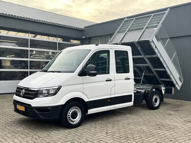 Volkswagen Crafter 35 2.0 TDI DC 140pk Kipper Openlaadbak Airco Cruise controle Trekhaak 3.000kg tre...