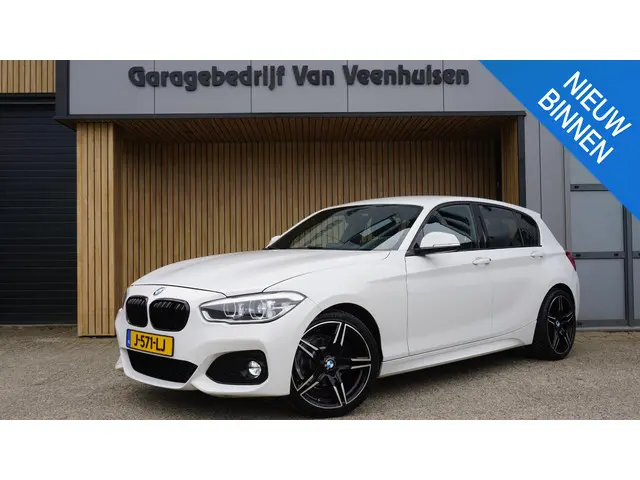 BMW 1-serie 118i 160pk M-Sport Shadow Line 5-Drs Leder Clima LED Navi 18inch LM 169986km *Goed onder...