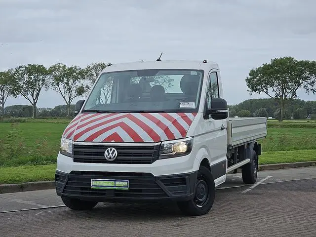 VOLKSWAGEN CRAFTER 35 2.0 L4 Open-Laadbak XL Airco RWD 177Pk 3.5T-Trekhaak 3-Zits/Leer Navi!