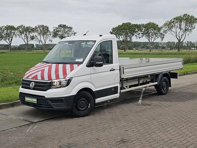 VOLKSWAGEN CRAFTER 35 2.0 L4 Open-Laadbak XL Airco RWD 177Pk 3.5T-Trekhaak 3-Zits/Leer Navi!