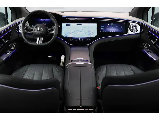 Mercedes-Benz EQE SUV 500 4Matic AMG Line 96 kWh | Hyperscreen | Airmatic | Achterasbesturing | Distronic+ | Stoelventilatie | Trekhaak | Burmester | Memory | HUD | Warmtepomp |