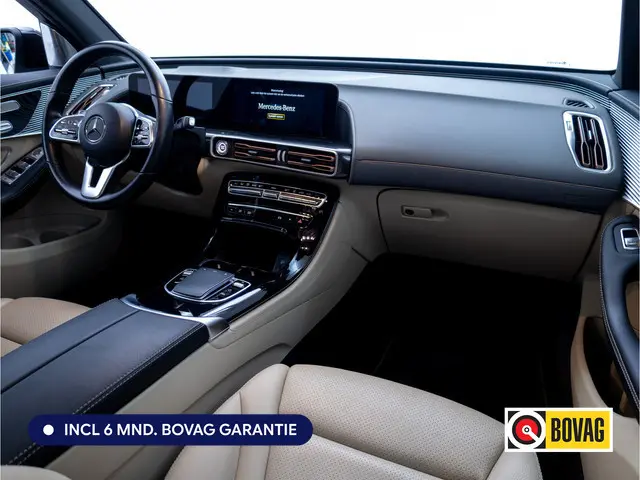 Mercedes-Benz EQC 400 4MATIC Business Solution Luxury 80 kWh | Burmester | Leer | Schuif- kanteldak | Stoelverwarming | Elec. klep, Head-up, Verkeerscamera's, Matrix Led