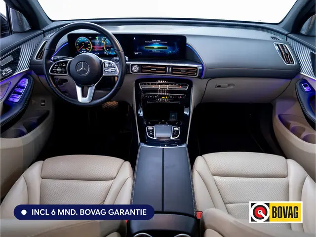 Mercedes-Benz EQC 400 4MATIC Business Solution Luxury 80 kWh | Burmester | Leer | Schuif- kanteldak | Stoelverwarming | Elec. klep, Head-up, Verkeerscamera's, Matrix Led