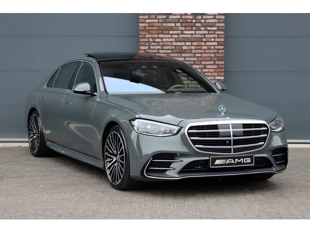 Mercedes-Benz S-klasse 500 4MATIC Lang AMG Line | 'Manufaktur' | Achterasbesturing | Distronic+ | Exclusief pakket | Zonweringspakket | Airmatic | Vlakkenverwarming | Massage | 3D-Display | HUD | MBUX Tablet |