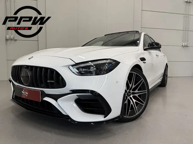 Mercedes-Benz C-klasse AMG 63 S E Performance PANO/TREKHAAK/BURMESTER/VENTILATIE+MEMORY/360CAMERA/20...