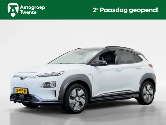 Hyundai Kona EV Premium 64 kWh | Warmtepomp | Leder | Zwart dak