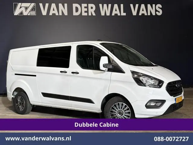 Ford Transit Custom 2.0 TDCI 131pk L2H1 Dubbele Cabine Euro6 Airco | 6-Zits | Cruisecontrol | 2550kg...