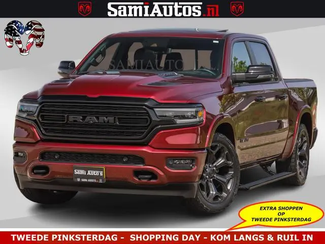Dodge RAM DELMONICO | LIMITED NIGHT 5.7 V8 | BOM VOL | HUD | LUCHTVERING | MEEST LUXE DUBBELE CABINE...