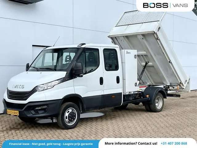 Iveco Daily 35C16 3.0 Kipper Dubbele Cabine Dubbellucht 3,5t Trekhaak 6 Stoelen Airco Cruise Control...