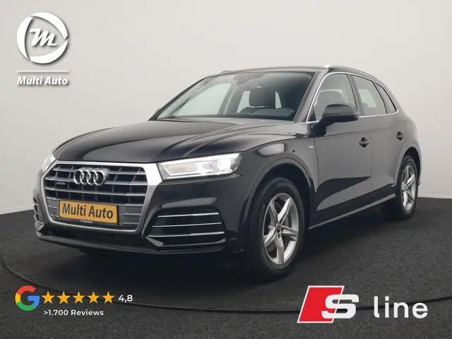 Audi Q5 50 TFSI e Quattro S Line PHEV 300pk Dealer O.H. | Trekhaak Af Fabriek | Luchtvering | Alcant...