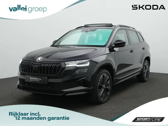 Skoda Karoq 1.5 TSI ACT 150 pk DSG Sportline | Panoramadak | Leder | Geheugenstoelen | Adaptief onde...