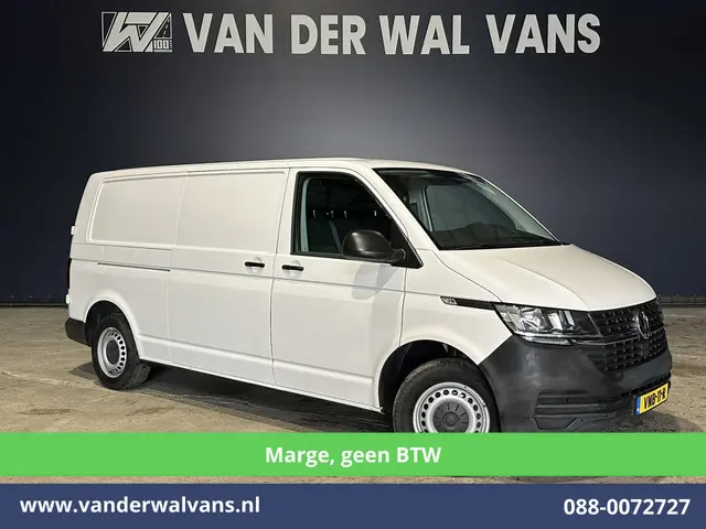 Volkswagen Transporter 2.0 TDI 150pk **Marge, GEEN BTW** L2H1 Euro6 Airco | 2500kg Trekhaak | Cruisecontrol | Stoelverwarming Parkeersensoren, Bijrijdersbank