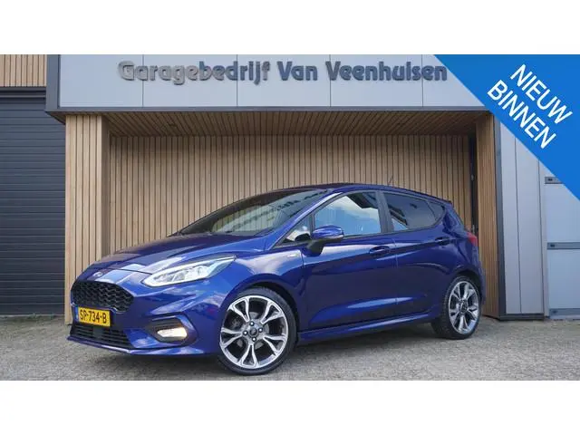Ford Fiesta 1.0 EcoBoost 101pk 5Drs ST-Line LED 18inch Stoel/Stuurwiel V.W. *Deep Impact Blue Pearl*...