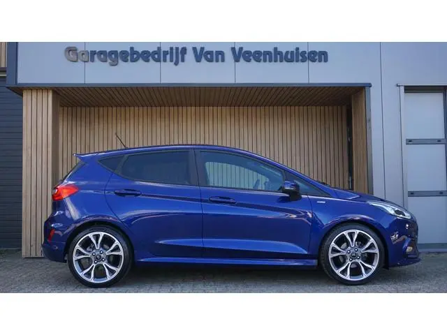 Ford Fiesta 1.0 EcoBoost 101pk 5Drs ST-Line LED 18inch Stoel/Stuurwiel V.W. *Deep Impact Blue Pearl*...
